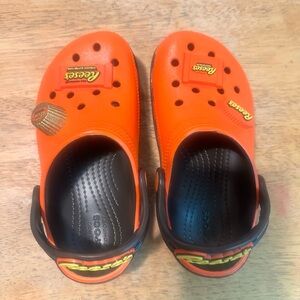 CROCS Orange Sandals with Ventilation Holes
